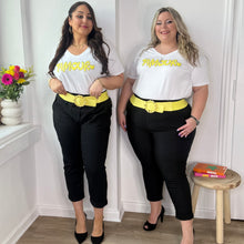 Charger l'image dans la galerie, Pantalon magique stretch à noeud noir