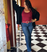 Charger l'image dans la galerie, Débardeur avec doublure poitrine intégrée bordeaux/rouge