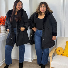 Charger l'image dans la galerie, Veste parka réversible fourrure
