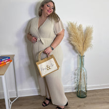 Charger l'image dans la galerie, Combinaison plissée élégante beige