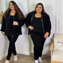 Charger l'image dans la galerie, Veste polaire à col montant noir