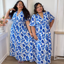Charger l'image dans la galerie, Robe longue bleu riviera