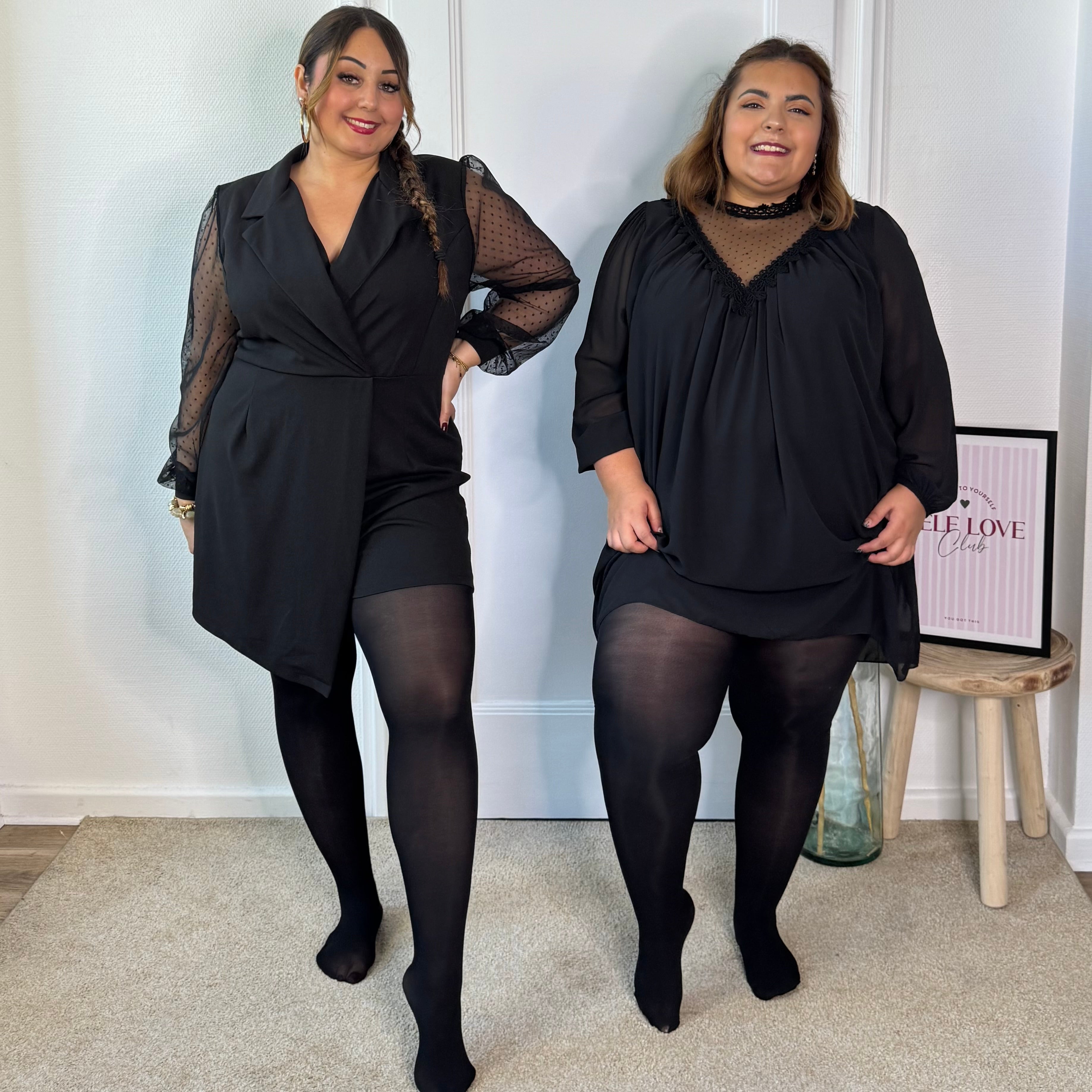 Collants Noirs Brillants Dolcis 10 Deniers - Taille Small - Occasion