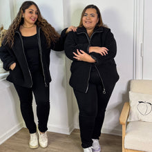 Charger l'image dans la galerie, Veste polaire à col montant noir