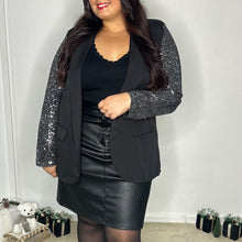 Charger l'image dans la galerie, Blazer à manches argentées