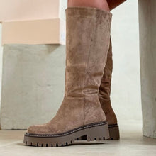 Charger l'image dans la galerie, Bottes 2XL Clara beige - MOLLETS LARGES