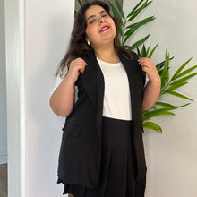 Charger l'image dans la galerie, Blazer sans manches noir