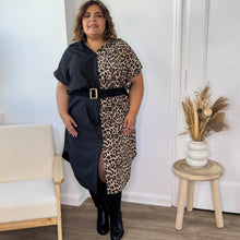 Charger l'image dans la galerie, Robe bicolore léopard