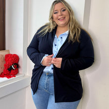Charger l'image dans la galerie, Blazer fluide à poches marine - Réassort prévu activez l’alerte