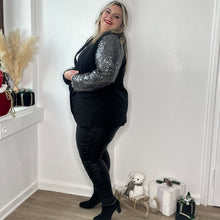 Charger l'image dans la galerie, Blazer à manches argentées