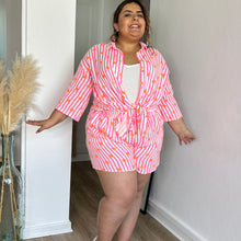 Charger l'image dans la galerie, Short à rayures et imprimé coeur