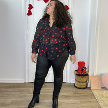 Charger l'image dans la galerie, Pantalon similicuir noir doublé polaire