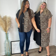 Charger l'image dans la galerie, Robe bicolore léopard