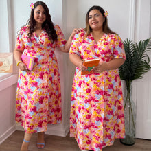 Charger l'image dans la galerie, Robe portefeuille mélange floral