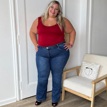 Charger l'image dans la galerie, Débardeur avec doublure poitrine intégrée bordeaux/rouge