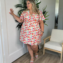 Charger l'image dans la galerie, Robe courte palette fleurie