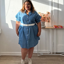 Charger l'image dans la galerie, Robe effet jean en coton