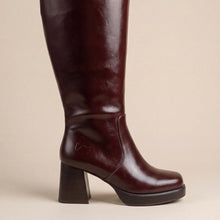 Charger l'image dans la galerie, Bottes XL Nora bordeaux - MOLLETS LARGES