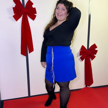 Charger l'image dans la galerie, Jupe à franges de diamants bleue roi