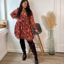 Charger l'image dans la galerie, Bottes XL Nora bordeaux - MOLLETS LARGES
