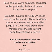 Charger l'image dans la galerie, Bottes XXL GIULIA noire - MOLLETS LARGES
