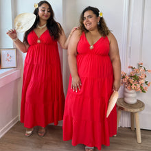Charger l'image dans la galerie, ⁠Robe fines bretelles et broche rouge
