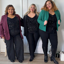 Charger l'image dans la galerie, Top à velours et sequins
