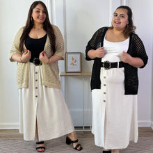 Charger l'image dans la galerie, Gilet en crochet doré scintillant

