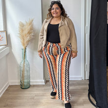 Charger l'image dans la galerie, Pantalon fluide à rayures multicolores
