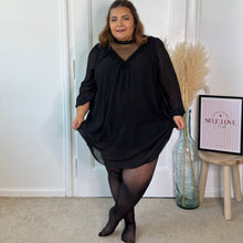 Charger l'image dans la galerie, Collant 20 deniers à pois noir
