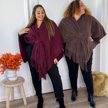Charger l&#39;image dans la galerie, Cape oversize noir
