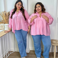 Charger l'image dans la galerie, Chemise oversize rose
