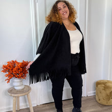 Charger l&#39;image dans la galerie, Cape oversize noir
