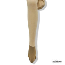 Charger l&#39;image dans la galerie, Collant polaire classique noir &amp; beige
