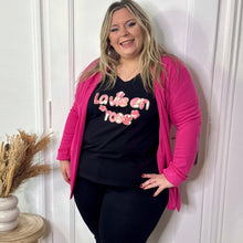 Charger l'image dans la galerie, Blazer fluide à poches fuchsia - réassort prévu activez l’alerte
