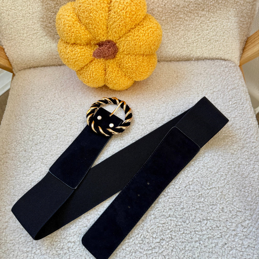 Ceinture à boucle ronde torsadée