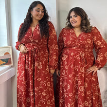 Charger l'image dans la galerie, ⁠Robe longue élégance d’automne terracotta
