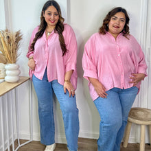 Charger l'image dans la galerie, Chemise oversize rose
