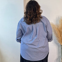 Charger l'image dans la galerie, Chemise à rayures bleu
