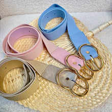 Charger l'image dans la galerie, Ceinture élastique double boucle dorée
