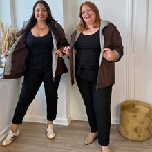 Charger l'image dans la galerie, Veste imperméable à carreaux marron
