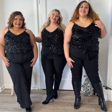 Charger l'image dans la galerie, Top à velours et sequins
