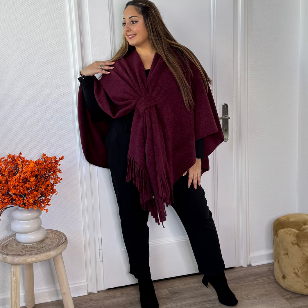 Cape oversize bordeaux