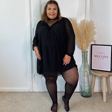 Charger l'image dans la galerie, Collant 20 deniers à pois noir
