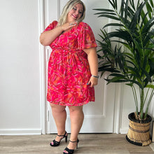 Charger l&#39;image dans la galerie, Robe courte alma rouge
