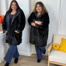 Charger l'image dans la galerie, Veste parka réversible fourrure
