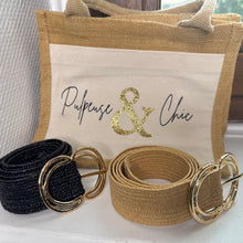 Charger l&#39;image dans la galerie, Ceinture double boucle dorée noir et camel

