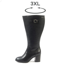 Charger l&#39;image dans la galerie, Bottes ROMY pour mollets larges noir - 3XL
