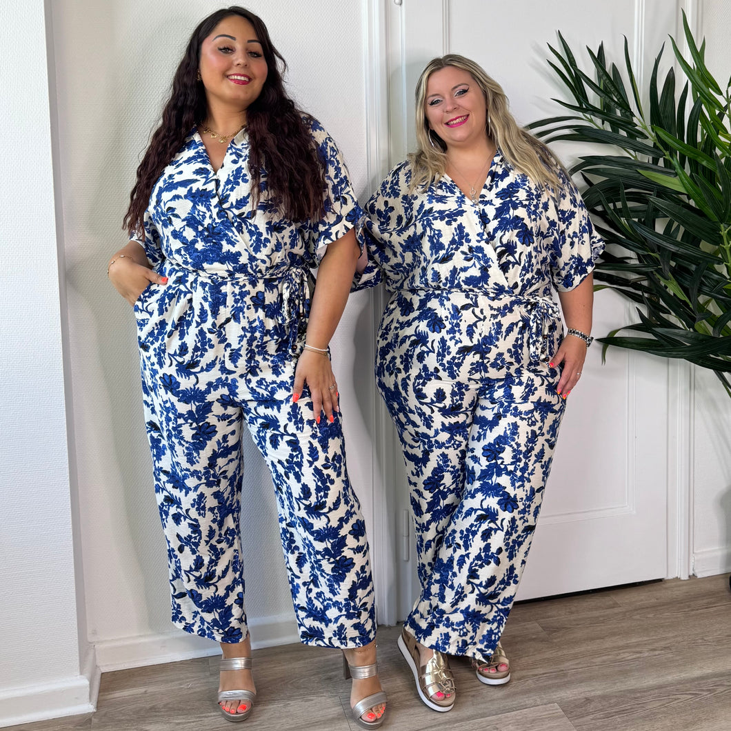 Combi pantalon éclat bleu