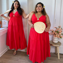 Charger l'image dans la galerie, ⁠Robe fines bretelles et broche rouge

